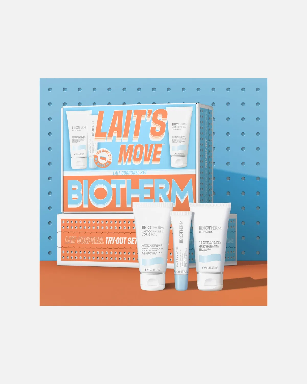 Набор для ухода за лицом Lait Corporel в дорожном формате Biotherm, 1 Stück — фото 3