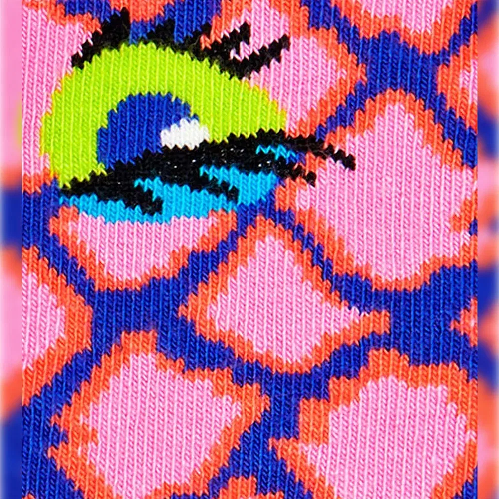 Носки гольф Snake Happy Socks, розовый — фото 2
