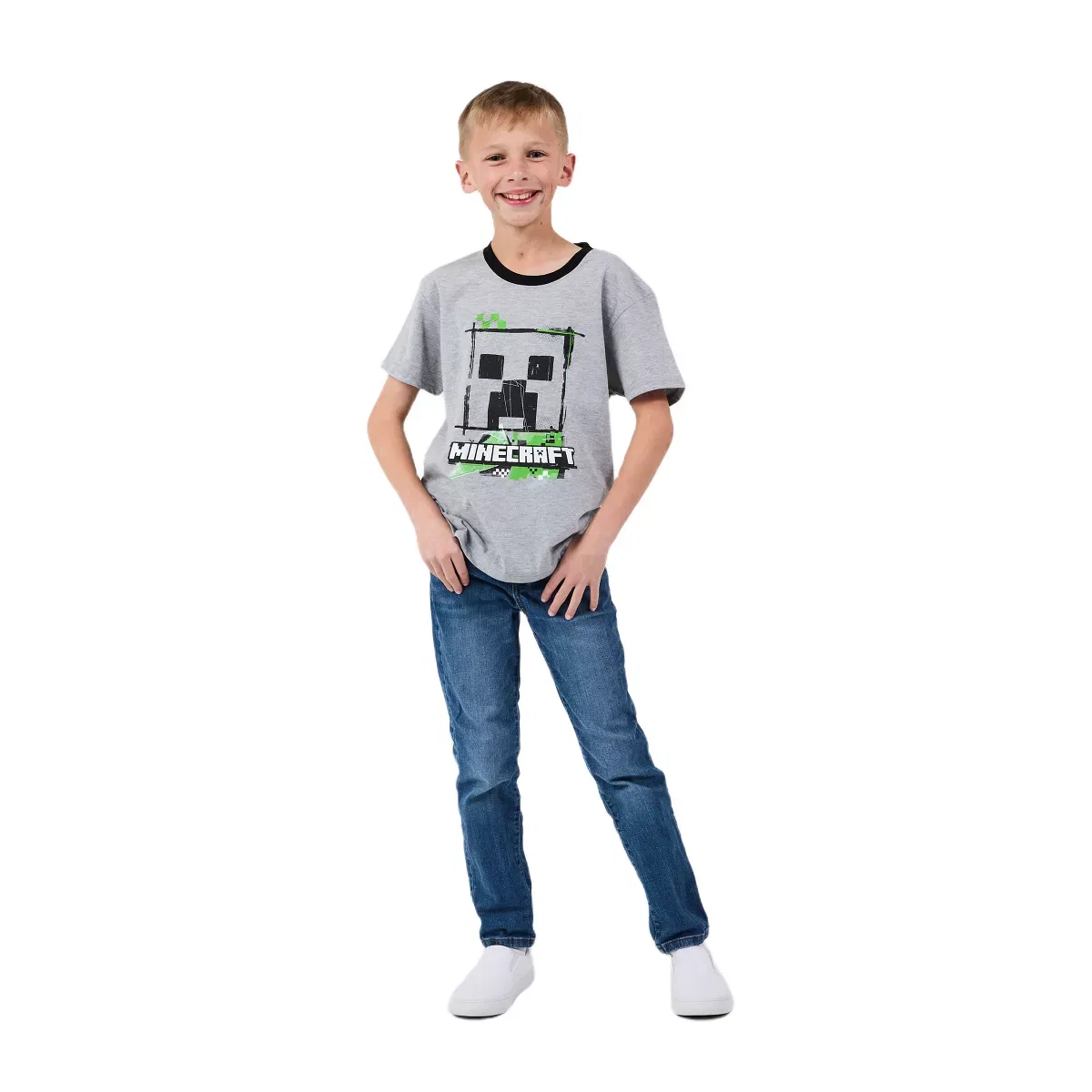 Детский комплект футболок с принтом Minecraft Creepers Value Minecraft, Minecraft Creepers Value — фото 3