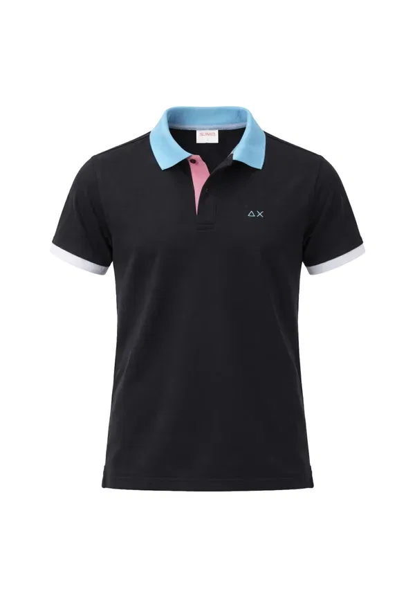 Поло из хлопка Polo shirt Sun68, темно-синий