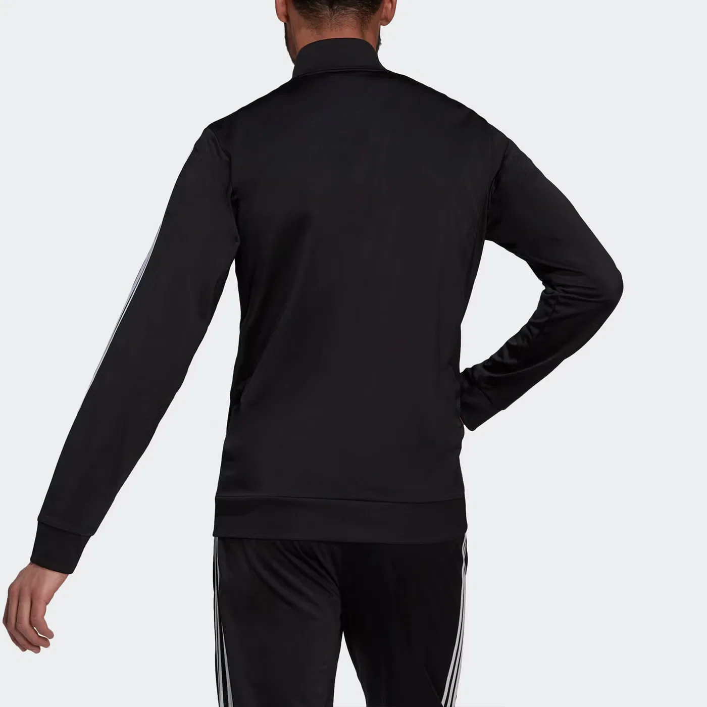 Куртка спортивная с воротником-стойкой 3s TT Tric Stripe Adidas, черный — фото 4