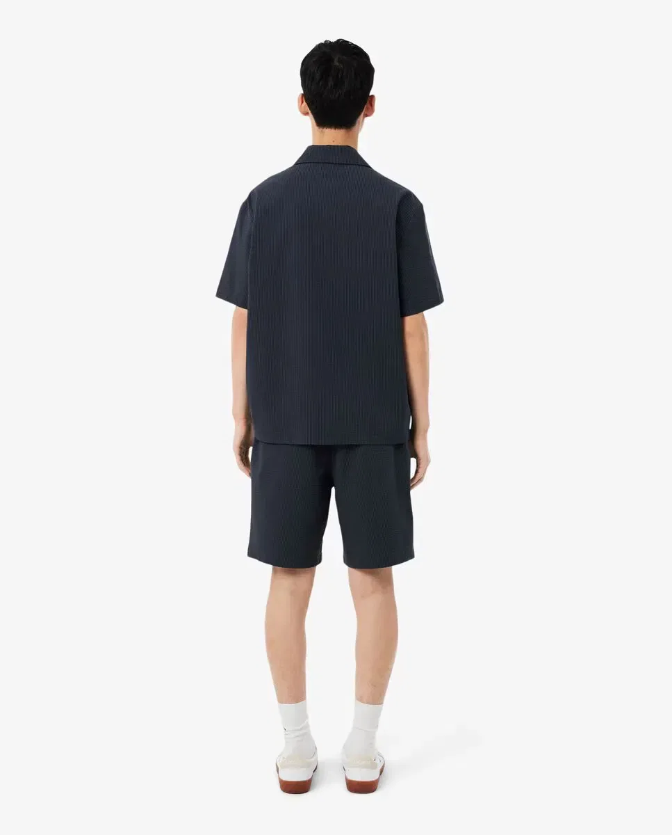 Мужские шорты из хлопкового сюрсака Lacoste, Negro — фото 2