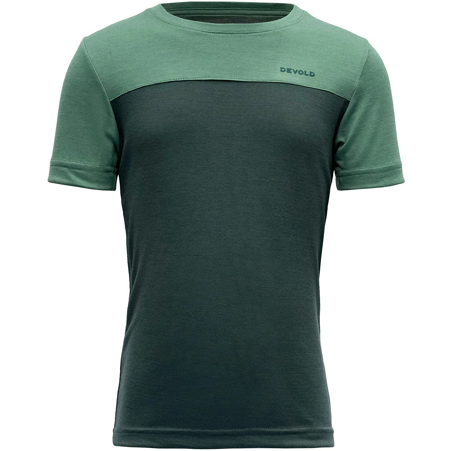 Детская футболка из мериносовой шерсти NORANGMERINO TEE KID Devold, Blattgrun