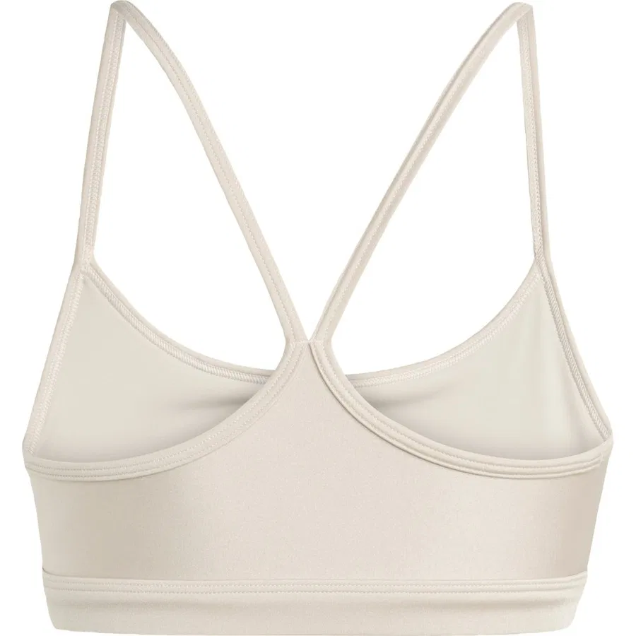 Спортивный бюстгальтер Aeroreact Training Light-Support Shiny Bra adidas, Бежевый — фото 4