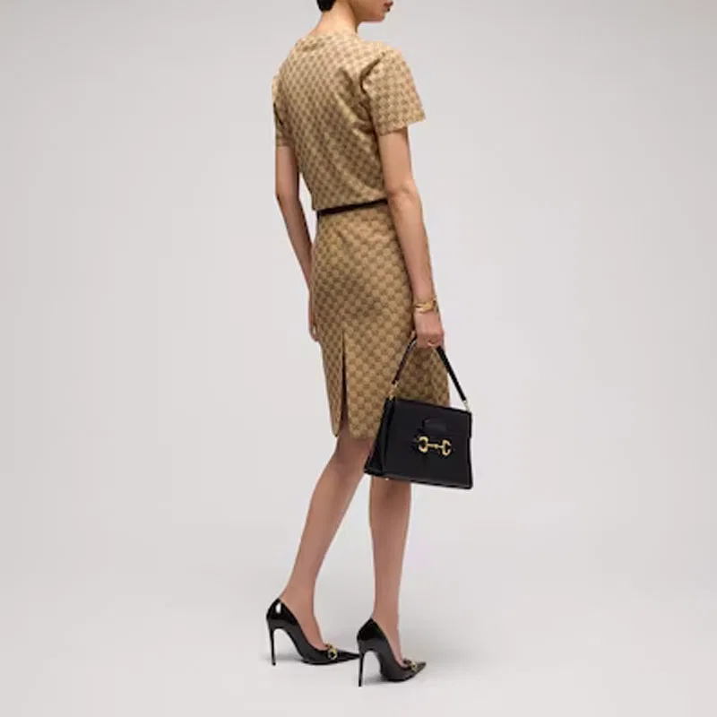 Женская футболка с круглым вырезом и прямым кроем Sand & Brown GUCCI, Sand & Brown — фото 4