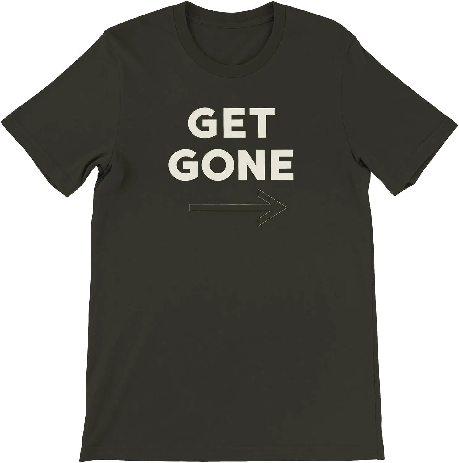 Женская футболка с круглым вырезом GET Gone, Dark Olive