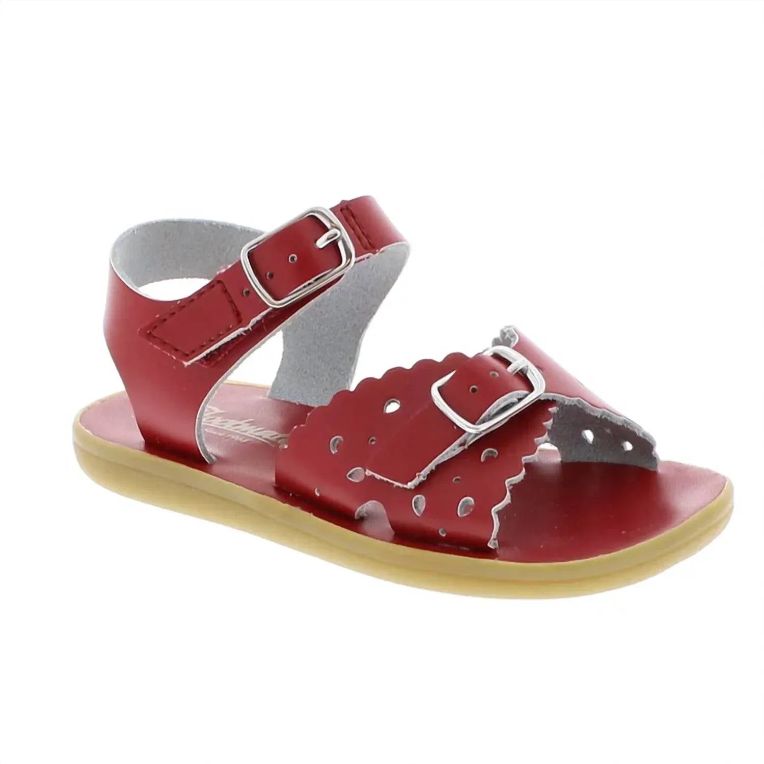 Детские сандалии для девочек с открытым носом Ariel Footmates, Apple Red