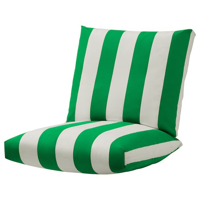 

Подушка для сидения Ikea Önnestad Armchair Seat Radbyn, зеленый/белый