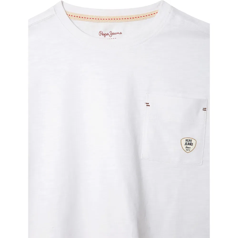 Детская футболка для мальчиков с коротким рукавом Wesley Pepe jeans, White — фото 3