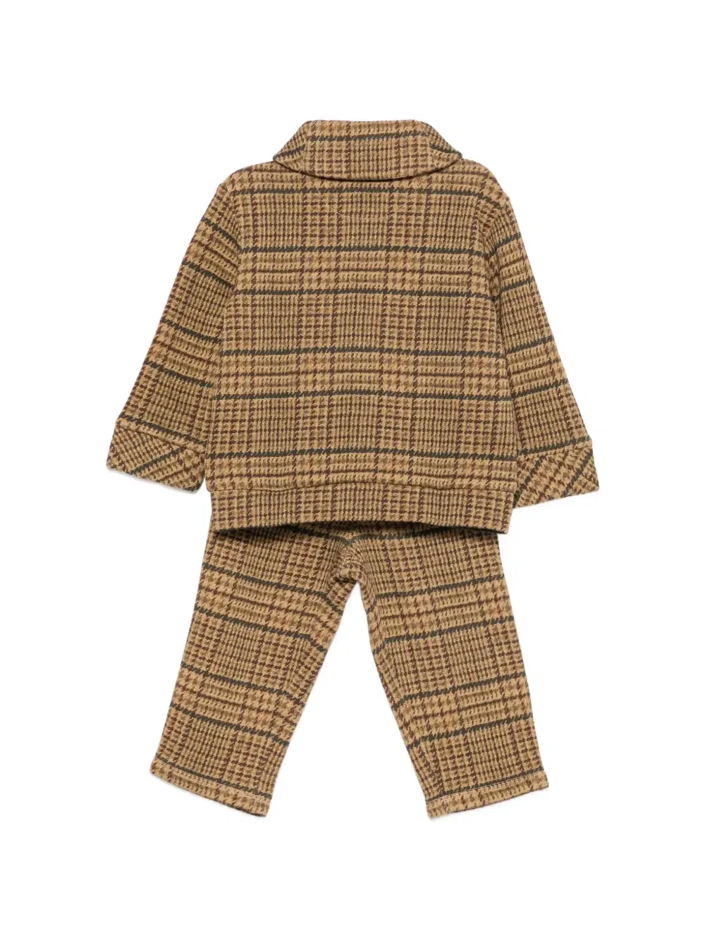 Спортивный костюм Polo Bear в клетку POLO RALPH LAUREN KIDS, оранжевый — фото 2
