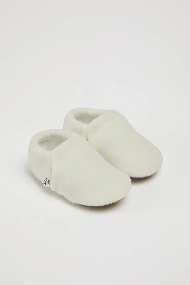 Детские пинетки из флиса с принтом Babyzilla, White