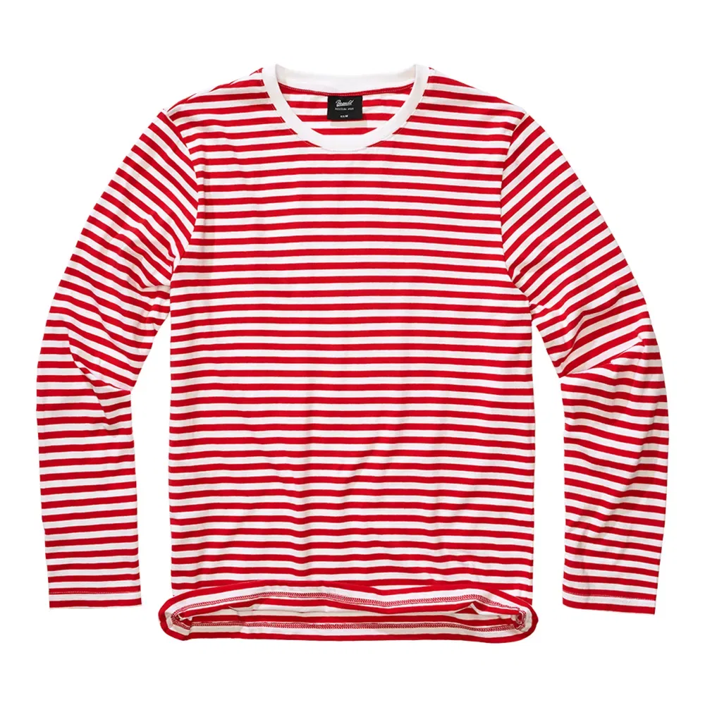 Футболка с длинным рукавом Jersey Stripe Brandit, красный
