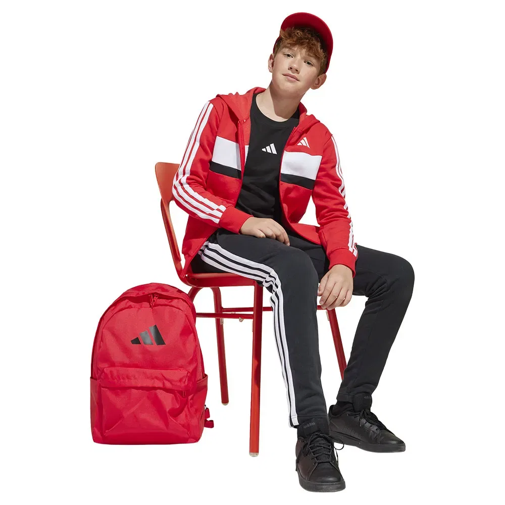 Спортивный костюм из флиса Tiberio 3 Stripes Adidas, красный — фото 4