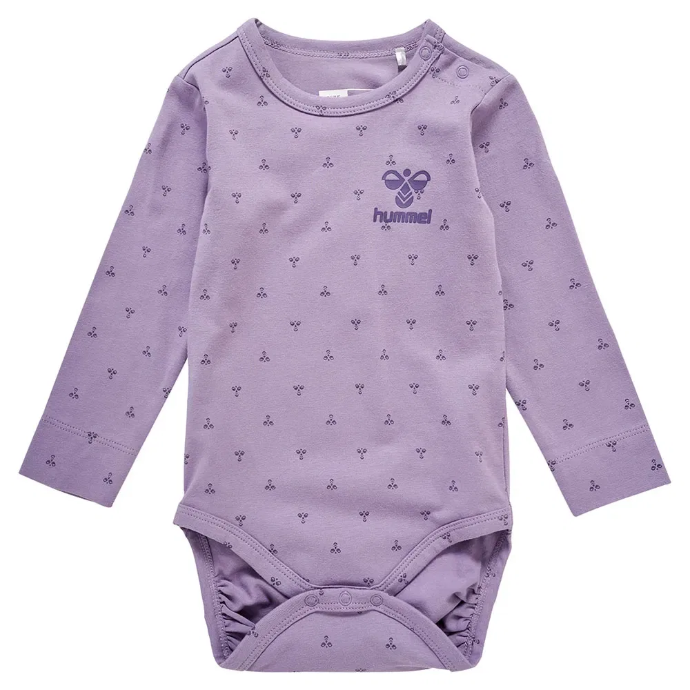 Боди с длинным рукавом Beesy Hummel, фиолетовый
