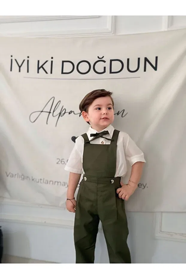 Детский комплект с длинным рукавом Green gardener Z Kids, Khaki