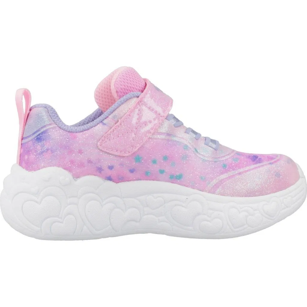 Детские кроссовки Skechers Eternal Heart Lights, Rosa — фото 4