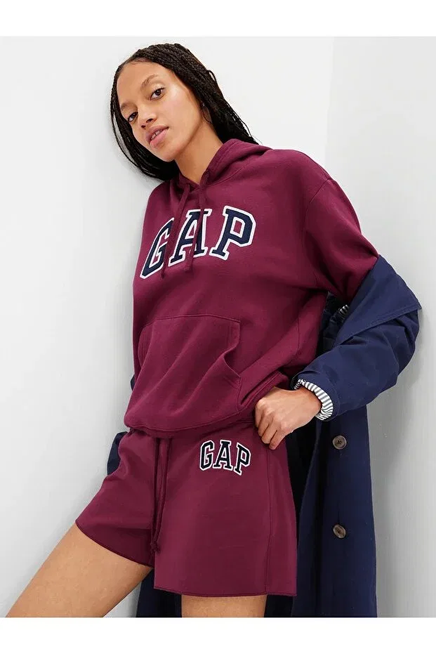 Женские свитшот с логотипом Gap, Bordo-002