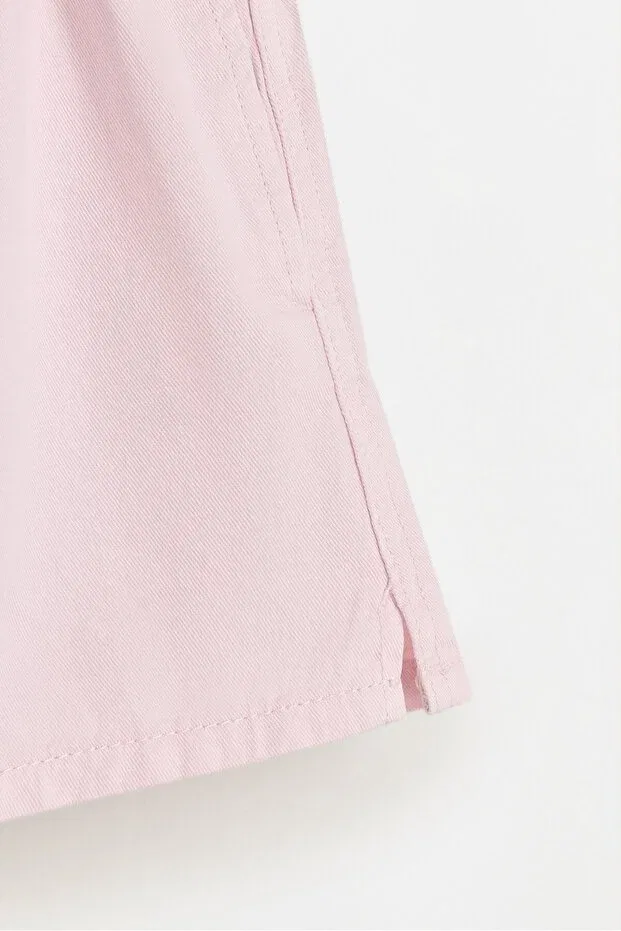 Детские шорты для девочек хлопковые Pensli Lefties, Lilac Pink — фото 4