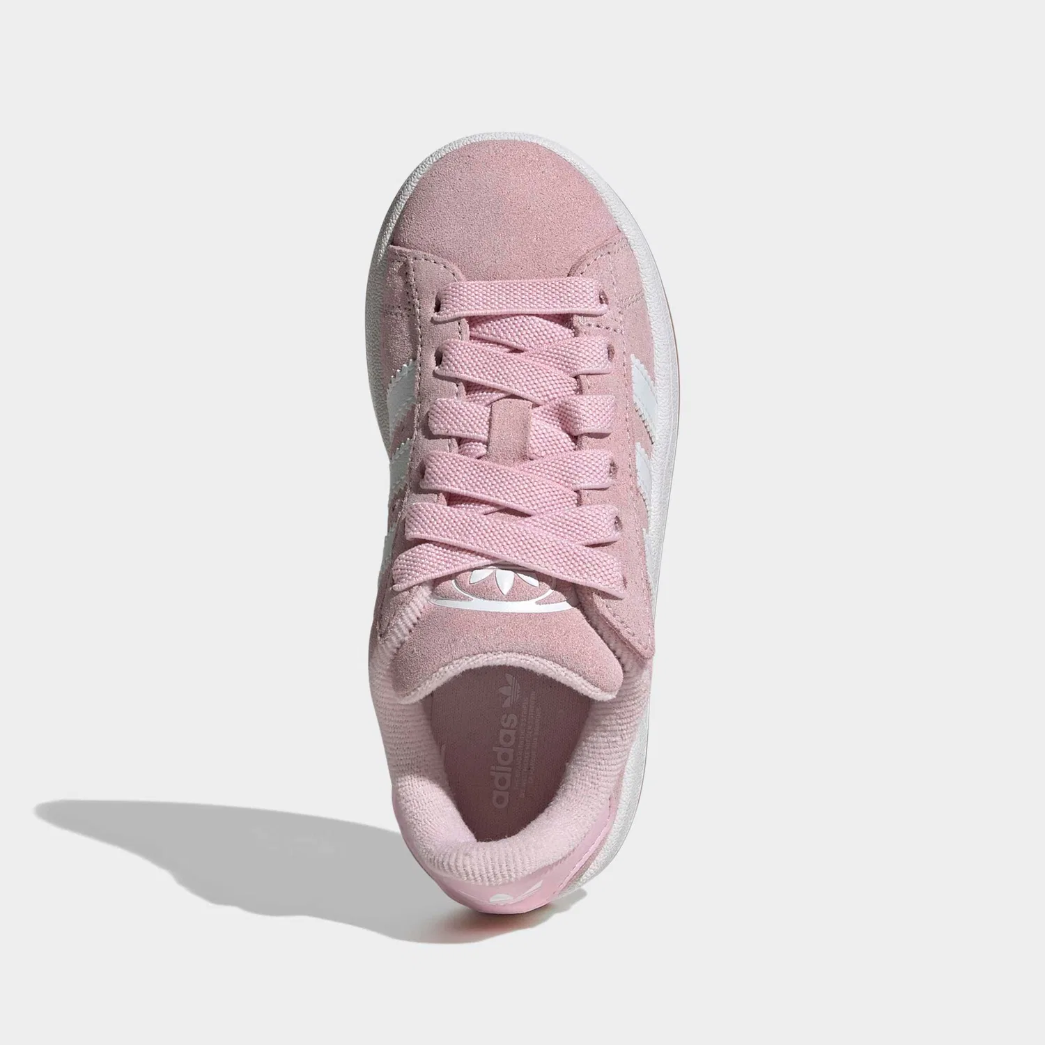 Детские кроссовки с эластичной шнуровкой Adidas Originals, Clear Pink/White/Gum — фото 4