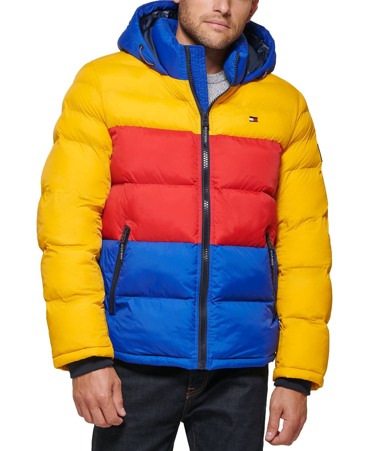 

Мужская стеганая куртка-пуховик, созданная для macy's Tommy Hilfiger, мульти