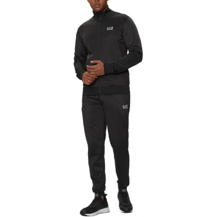 Мужской спортивный костюм с логотипом Emporio Armani, Set, Black