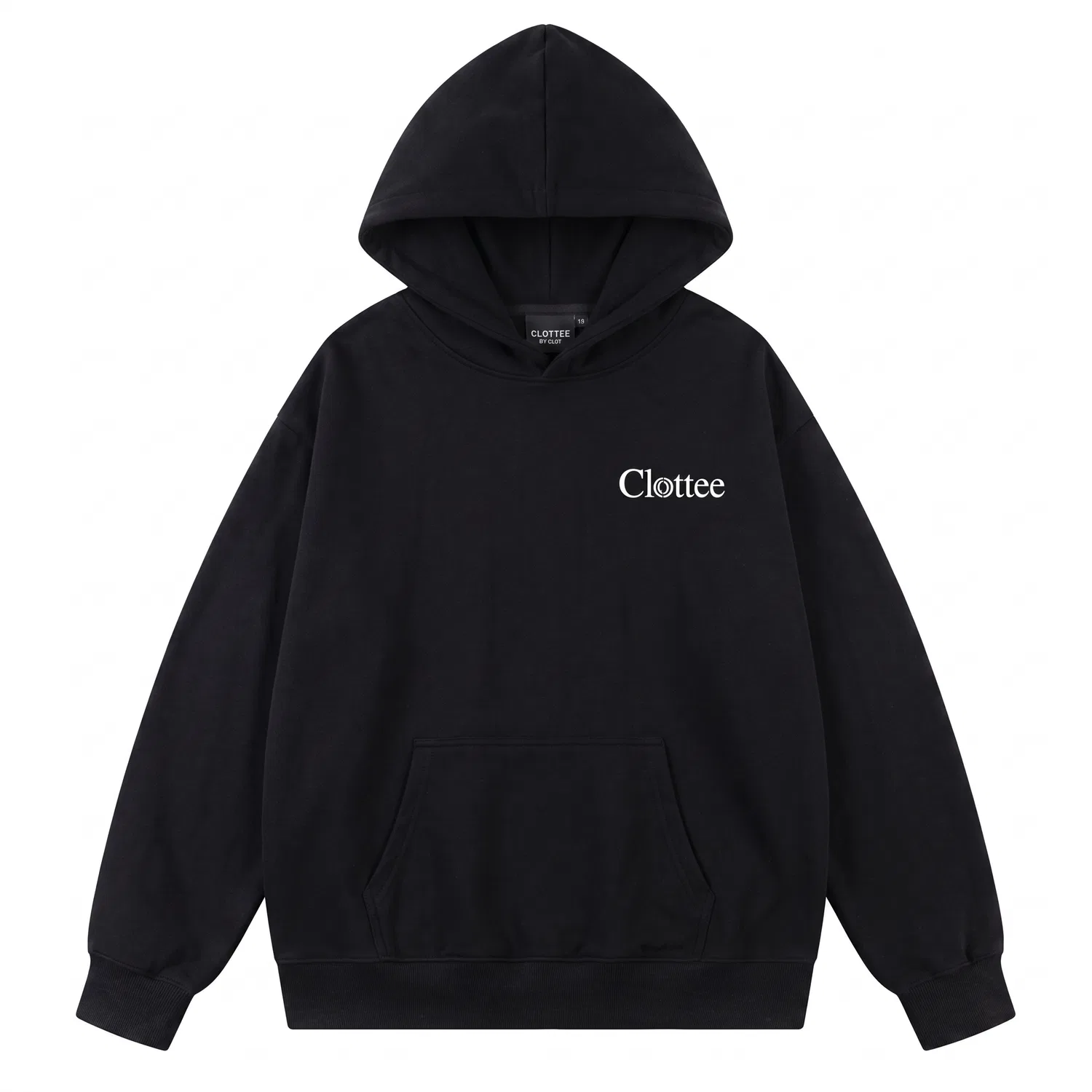Детский худи с капюшоном средней посадки CLOT, Black With Gold Logo — фото 4