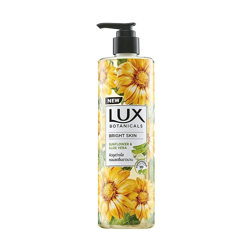 Гель для душа LUX Botanicals Luminous Skin, 450 мл, Sunflower and Aloe Vera