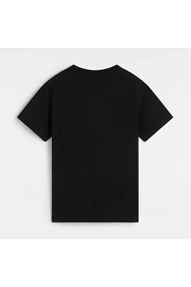 Детские свитшот для девочек с капюшоном Kd Waffle Man Po Kids Black Vans, Black — фото 2
