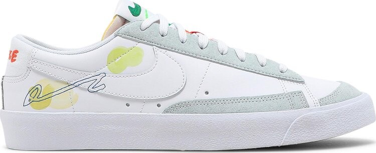 

Кроссовки Nike Mayumi Yamase x Blazer Low '77 Flyleather 'Earth Day', белый, Белый;серый, Кроссовки Nike Mayumi Yamase x Blazer Low '77 Flyleather 'Earth Day', белый