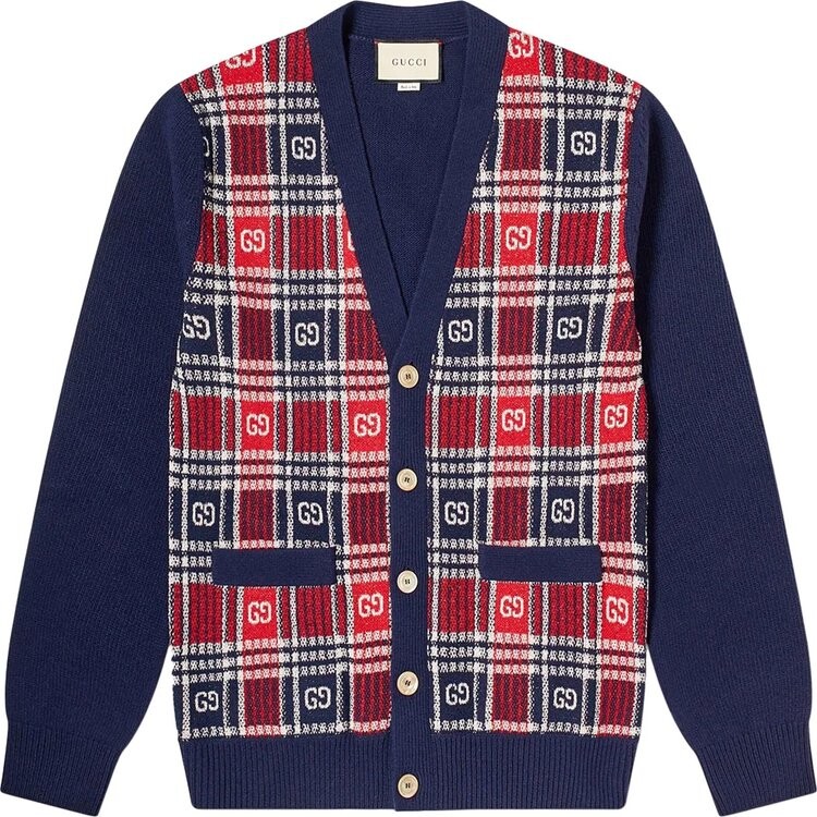 

Кардиган Gucci Logo V Cardigan Multicolor, разноцветный