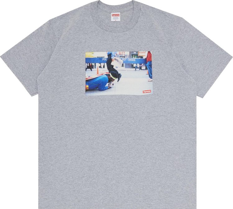 

Футболка Supreme x Pope.L Training Crawl Tee 'Heather Grey', серый