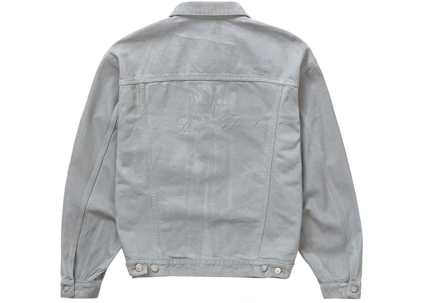Мужская джинсовая куртка-тракер с принтом Reflective Supreme Stone Island Jacket, Reflective — фото 4