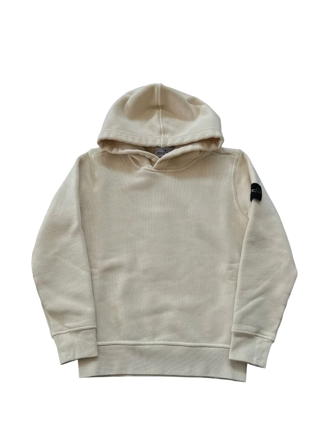 Худи с нашивкой-логотипом Stone Island Junior, белый