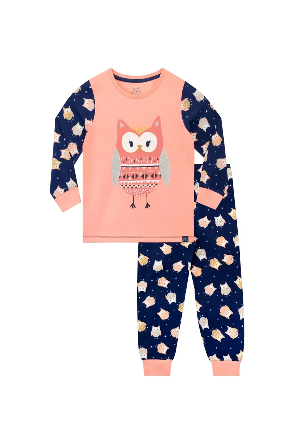 Детская пижама с принтом Glitter Owl, Harry Bear, Blue