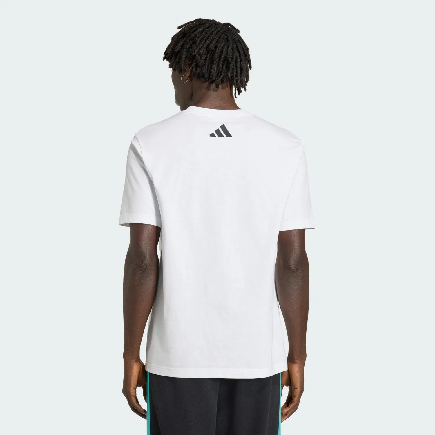 Мужская футболка с принтом Mercedes-AMG PETRONAS FORMULA 1 TEAM DNA GRAFIK T-SHIRT Adidas, Weiß Turkis — фото 3