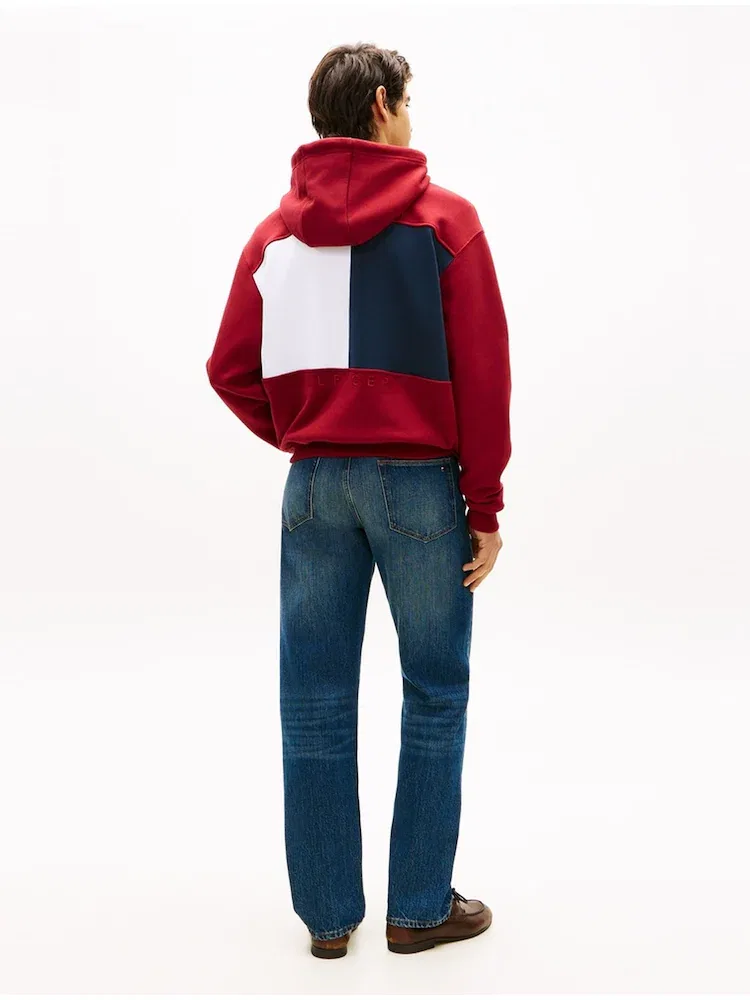 Футболка длинным рукавом с флагом, Hoody TOMMY HILFIGER, Red — фото 3