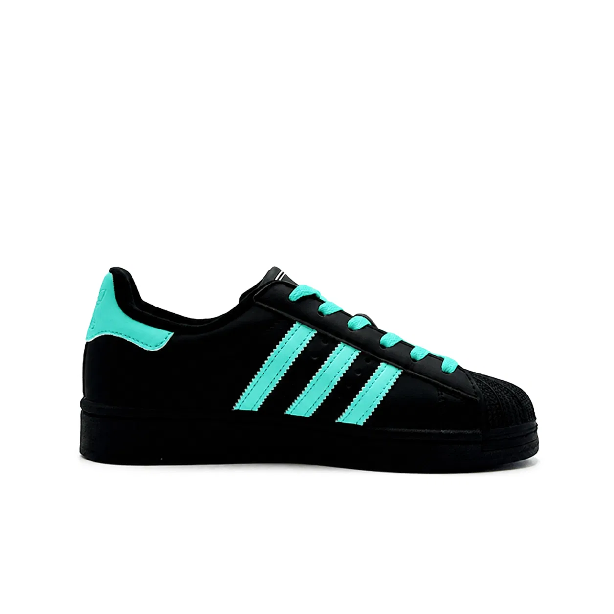Детские кроссовки для скейтбординга из кожи Adidas Originals, Teal-Shopping Bag — фото 4