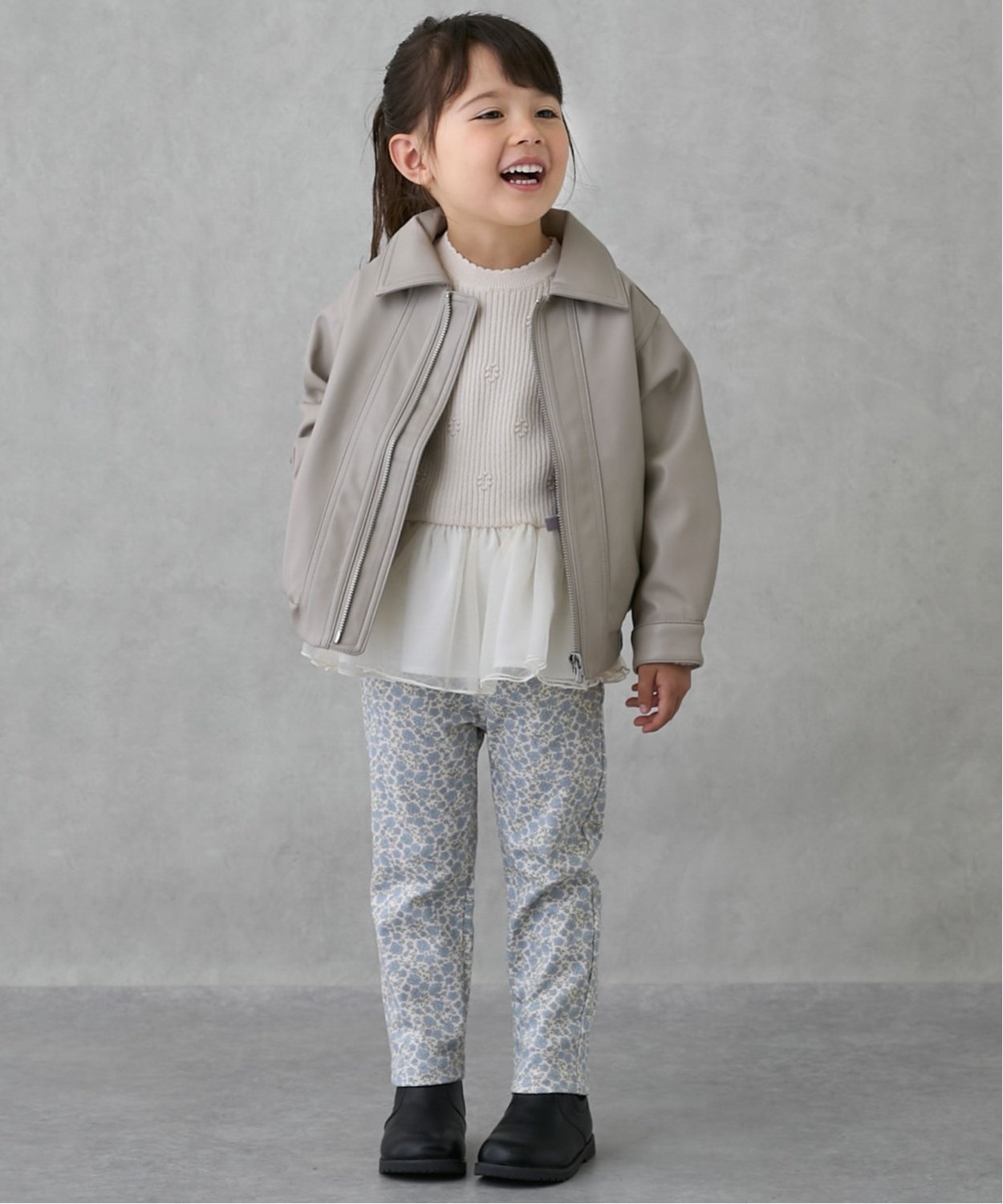 Куртка из искусственной кожи Petit main, Beige — фото 3