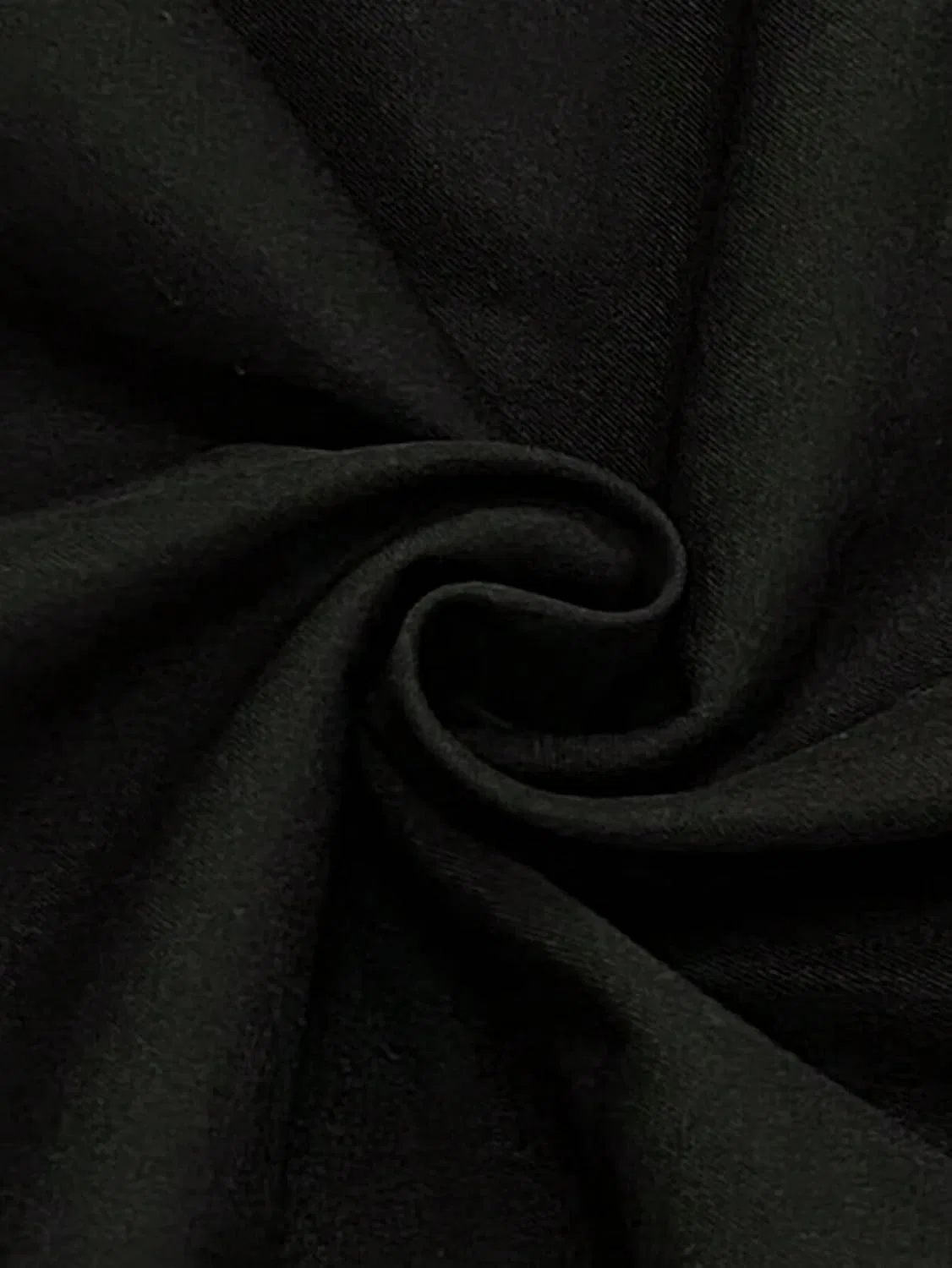 Женское длинное свободное платье-рубашка с пуговицами, Black — фото 4