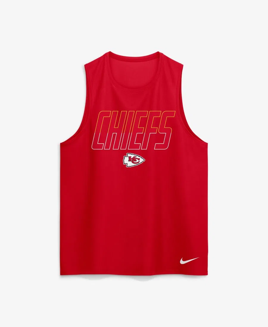 Мужская красная майка Kansas City Chiefs Kickoff Miler Dri-FIT Nike, Red — фото 4