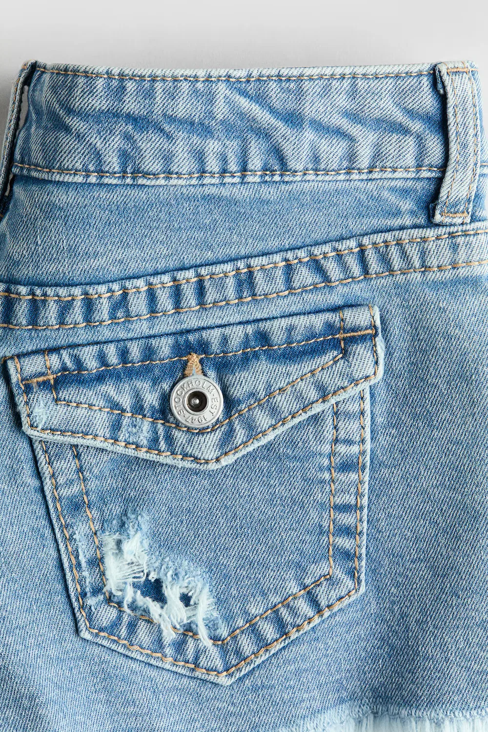 Джинсовые шорты H&M, Helles Denimblau — фото 2