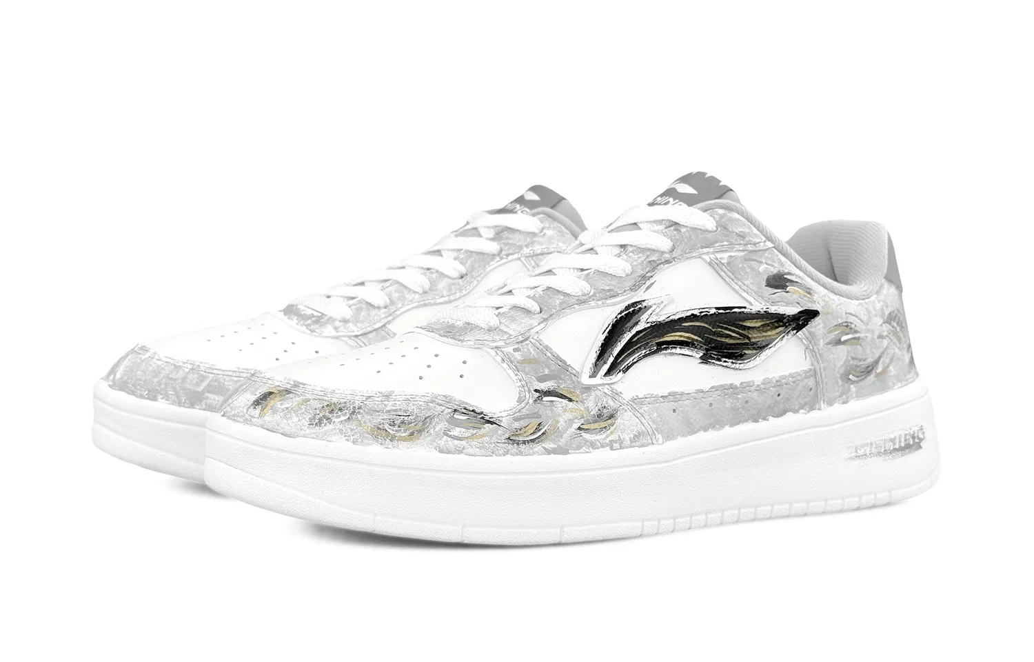 Кроссовки скейтбординг легкие Li-Ning Mist Gray — фото 4