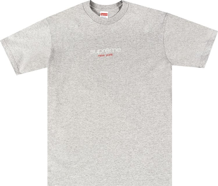 

Футболка Supreme Classic Logo Tee 'Heather Grey', серый