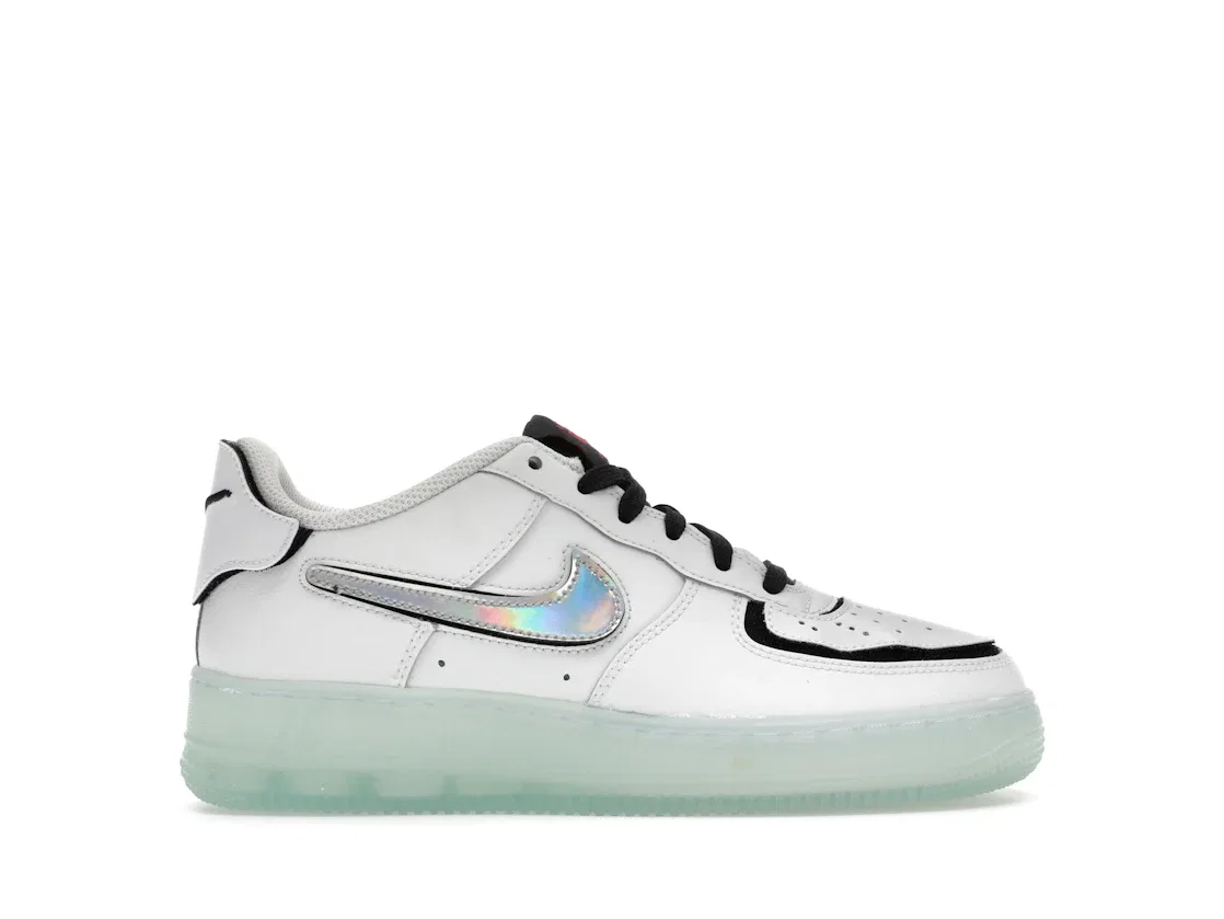 Детские кроссовки Lifestyle Nike Air Force 1/1 Low, Summit White/Black/Fusion Red/Multi-Color