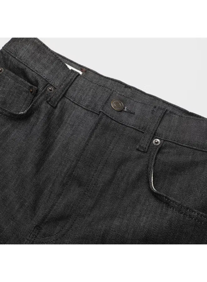Джинсы прямые классические хлопковые Zara, черный — фото 4