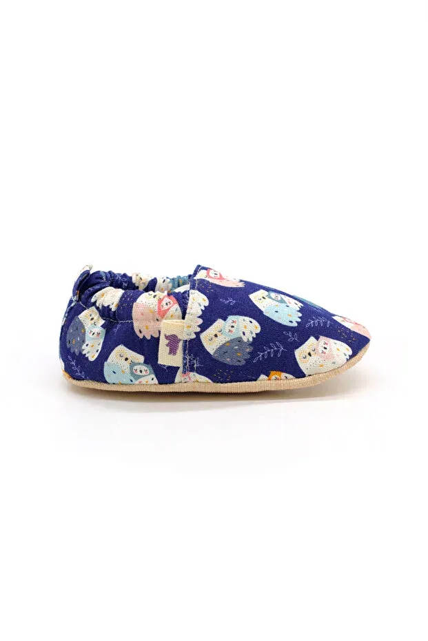 Детские пинетки хлопковые антискользящие Morgedan, Navy Blue — фото 3