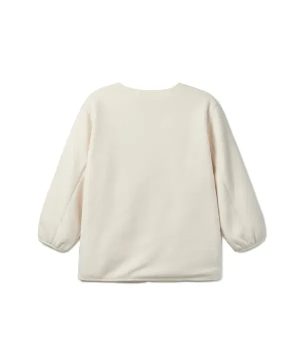 Флисовая куртка с круглым вырезом, Musinsa Standard Kids, кремовый — фото 3
