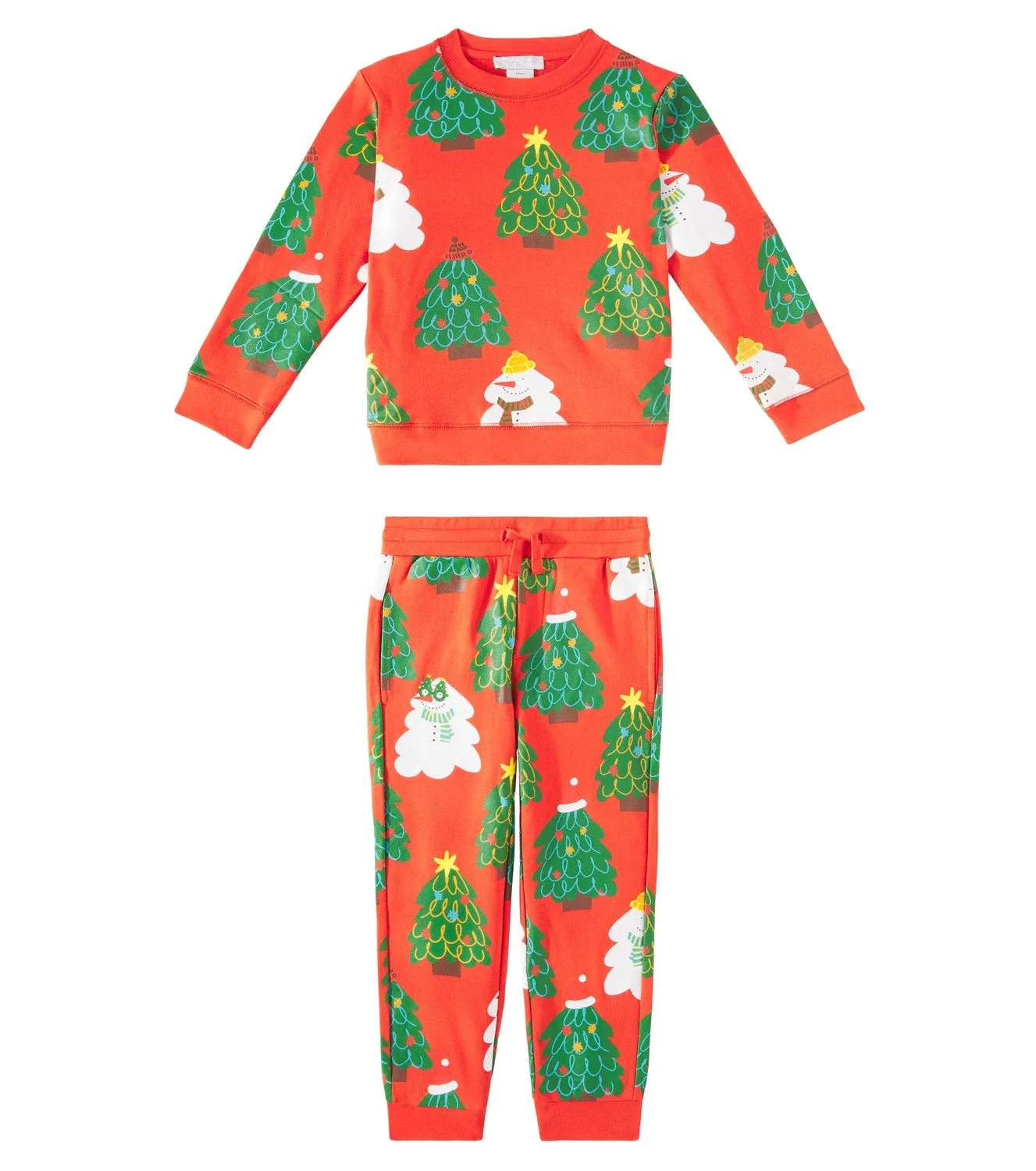 Комплект из свитшота и спортивных штанов с принтом Stella Mccartney Kids, красный