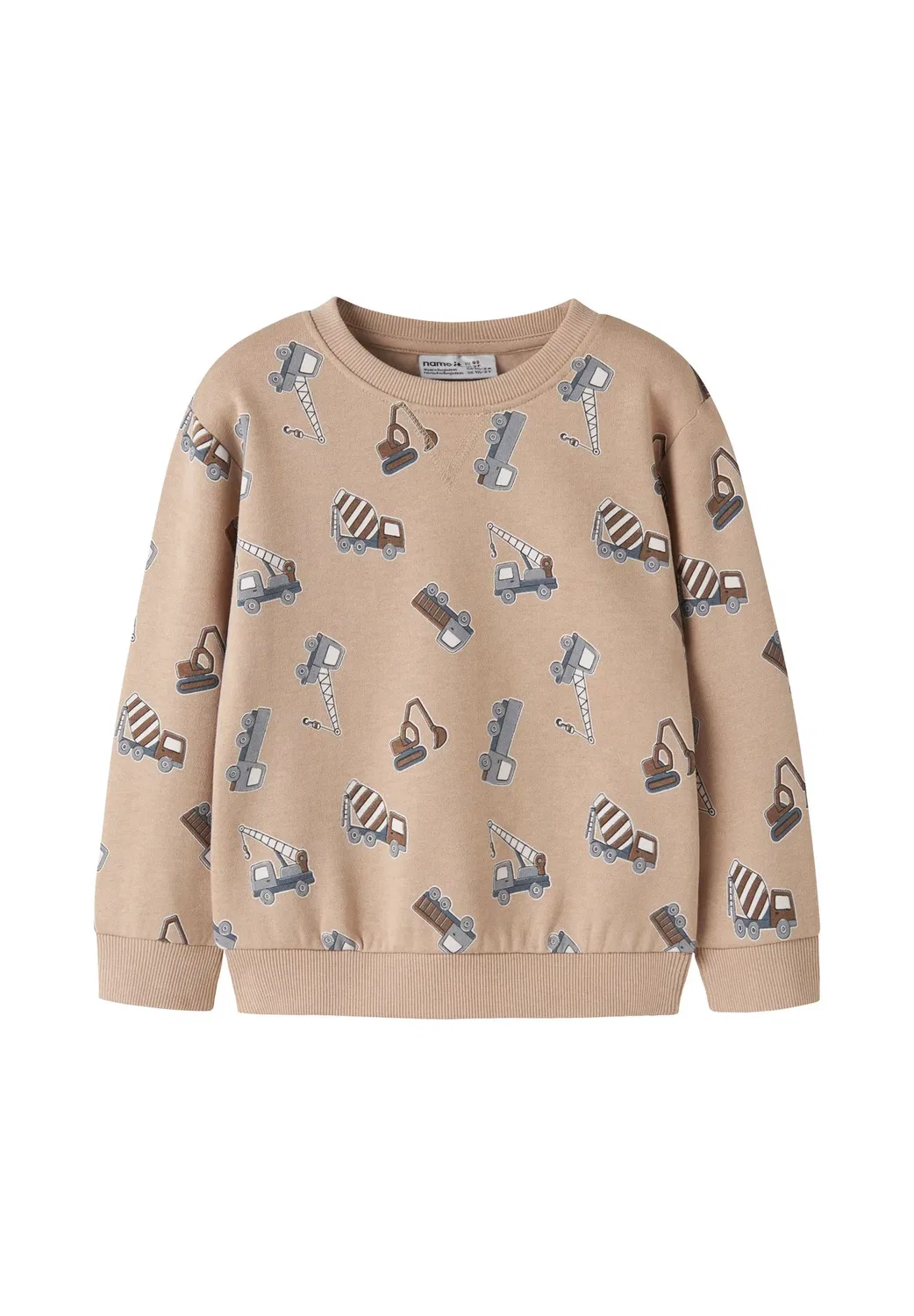 Nmmvimo ls nreg aop пот брю - толстовка Name It, Sesame Print Excavator