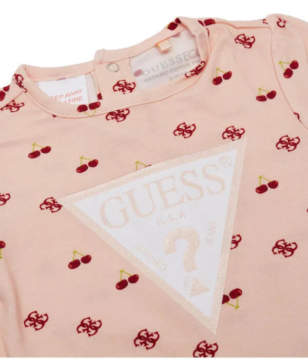 Детское боди для девочек с длинным рукавом Guess, Pesca — фото 3